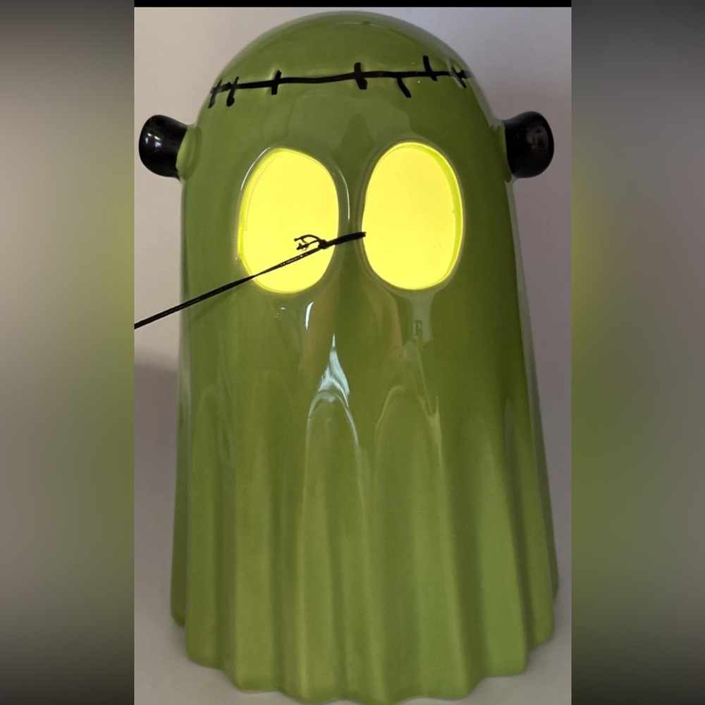 Goblin & Ghoul Light Up Ceramic Frankenstein Monster Ghost Halloween Decor